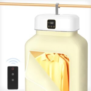 1 Coriwell Portable Clothes Dryer - Mini Laundry Dryers with Remote Control - Small Compact Foldable Electric Drying Machine With Dryer Bag,Suitable For Apartment,Rv,Travel,Home,Dorm